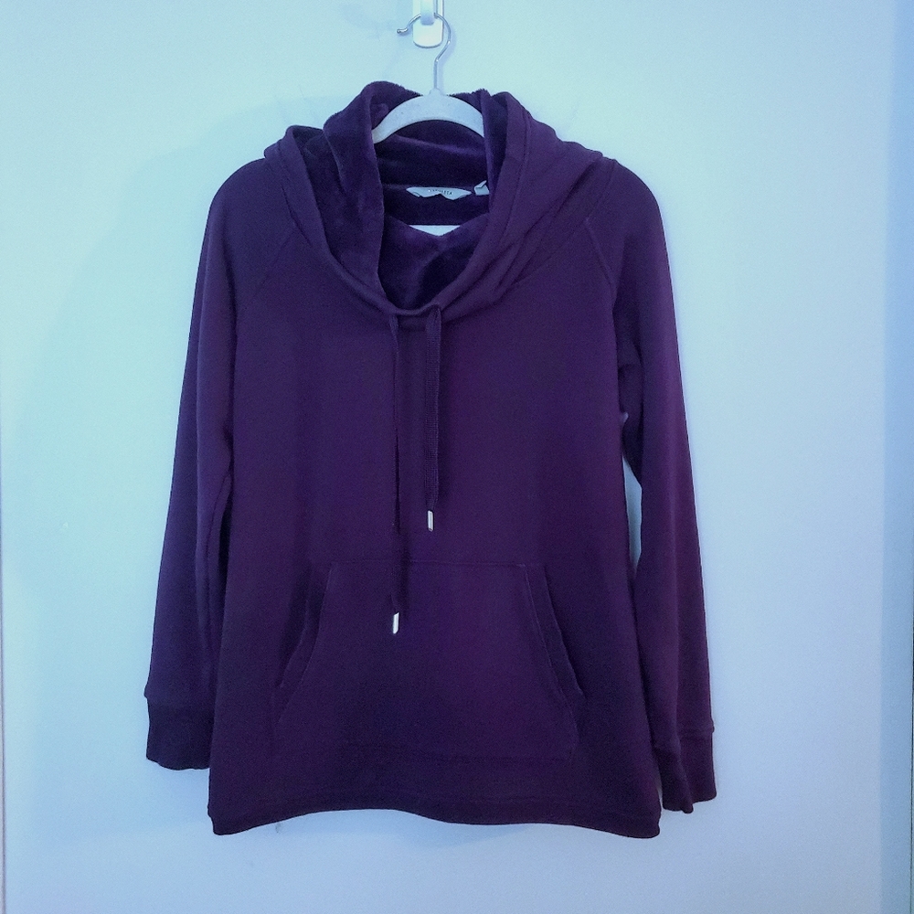 Athleta Funnel Neck Fleece Lined Hoodie
